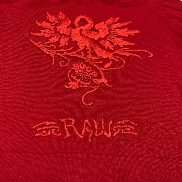 Raw7 Kids Cashmere Zip-Hoodie "Swan" - Red - Picture 4 of 4